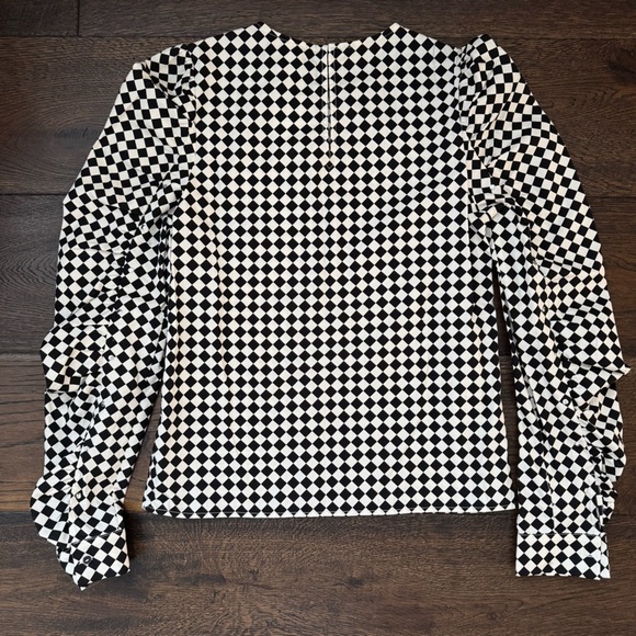 H&M Checkered Black and White Women's Top - Picture 4 of 5